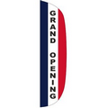 "GRAND OPENING" 3' x 12' Stationary Message Flutter Flag